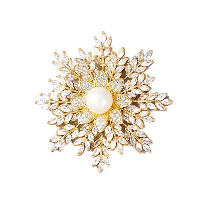 Gold brooch pin