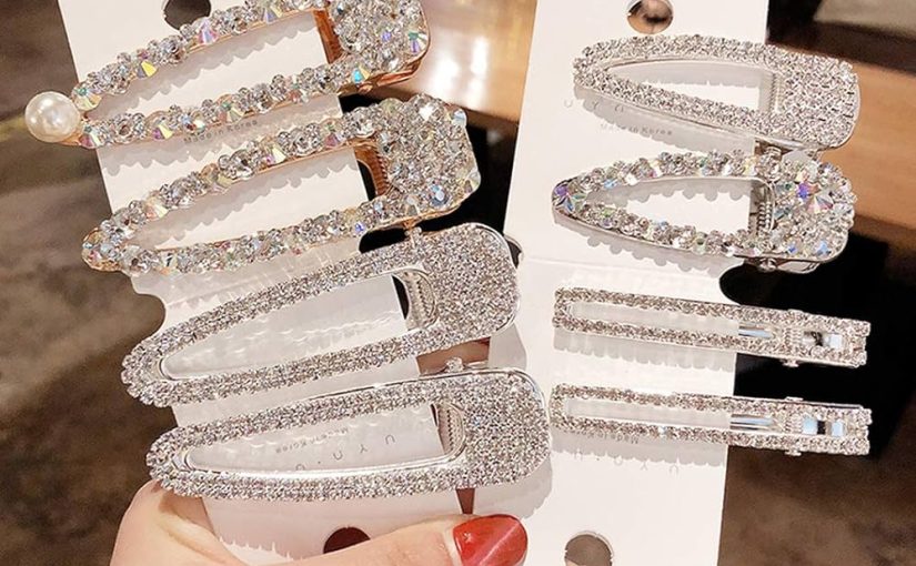 rhinestone hair clips