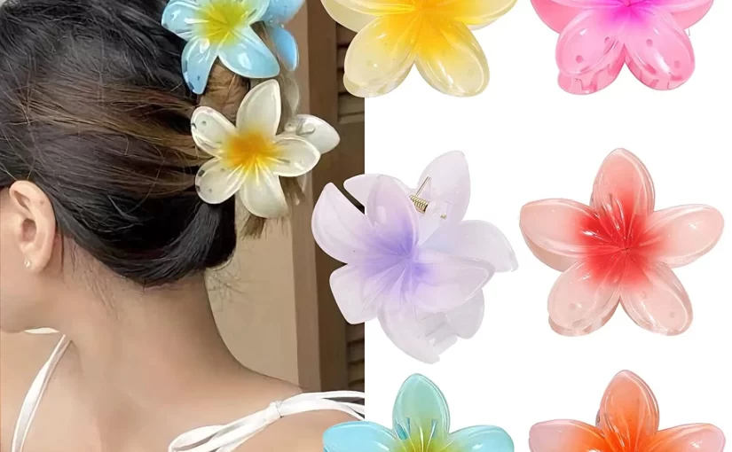 flower hair clips